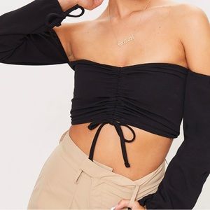 Ruched crop top
